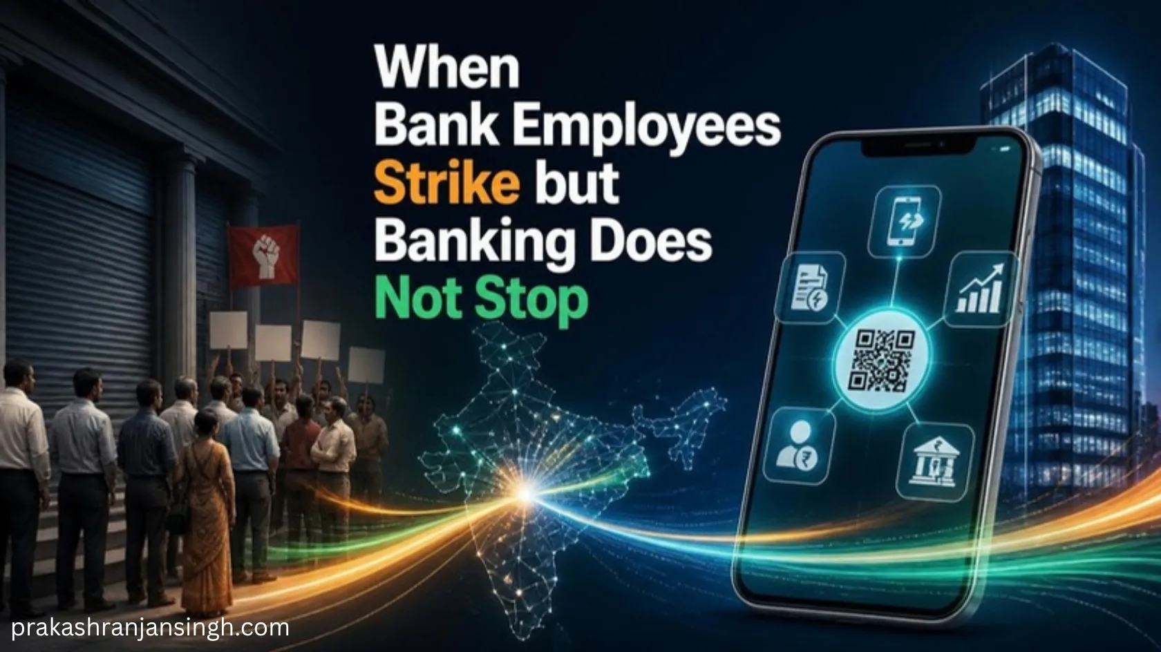 When Bank Employees Strike but Banking Does Not Stop